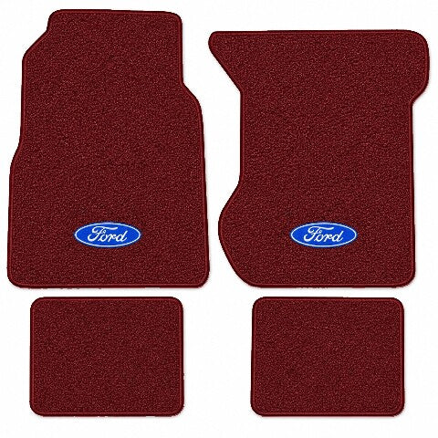 1969-1972 Ford Ranch Wagon Loop Floor Mats with Embroidered Logo Choices - 4-Piece - product image