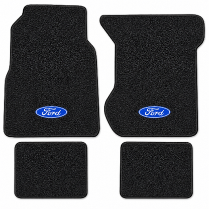 1969-1972 Ford Ranch Wagon Loop Floor Mats with Embroidered Logo Choices - 4-Piece - product details image 2