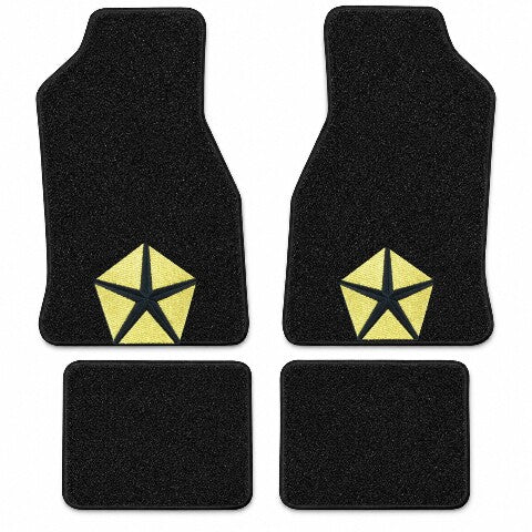 1982-1983 Dodge 400 2DR Convertible Cutpile Floor Mats with Embroidered Logo Choices - 4-Piece - product details image 3