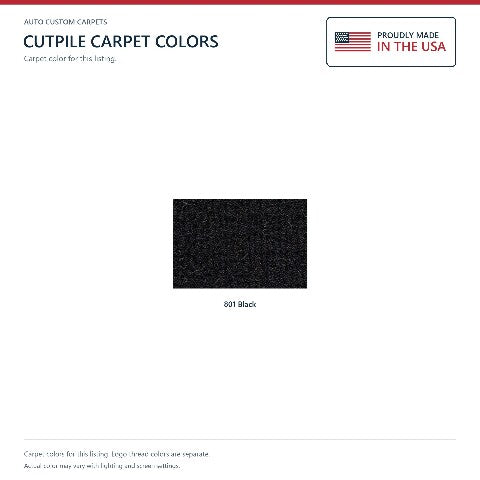 1988-1991 Buick Reatta Cutpile Floor Mats with Embroidered Logo Choices Front - 2-Piece - product details image 5