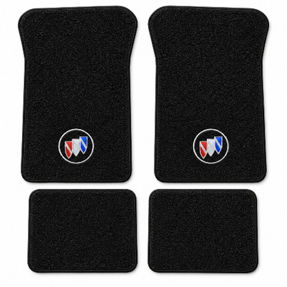 1986-1993 Buick Riviera Cutpile Floor Mats with Embroidered Logo Choices - 4-Piece - product details image 2