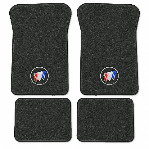 1986-1993 Buick Riviera Cutpile Floor Mats with Embroidered Logo Choices - 4-Piece - product image