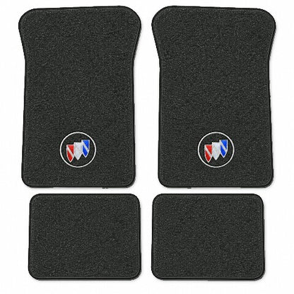 1986-1993 Buick Riviera Cutpile Floor Mats with Embroidered Logo Choices - 4-Piece - product image