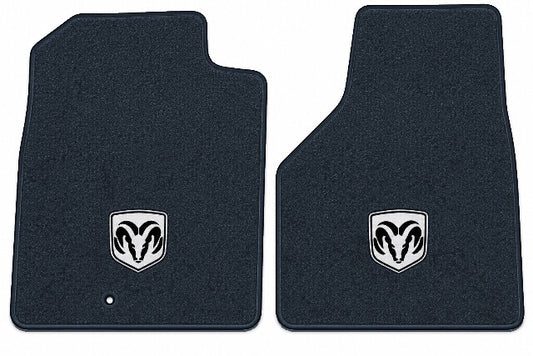 2002-2005 Dodge Ram 1500 Reg Cab Cutpile Floor Mats with Embroidered Logo Choices - 2-Piece - product image