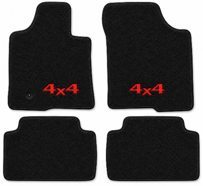 2000-2006 Toyota Tundra Access Cab Cutpile Floor Mats with Embroidered Logo Choices - 4-Piece - product details image 2