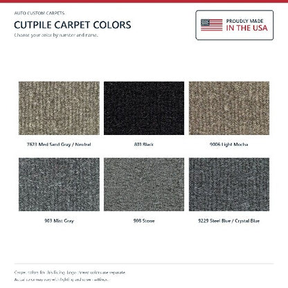 2000-2006 Toyota Tundra Access Cab Cutpile Floor Mats with Embroidered Logo Choices - 4-Piece - product details image 6