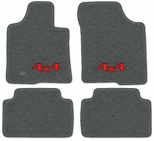 2000-2006 Toyota Tundra Access Cab Cutpile Floor Mats with Embroidered Logo Choices - 4-Piece - product image