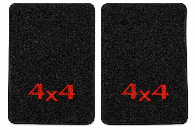 1988-1999 GMC C1500 Ext Cab Cutpile Floor Mats with Embroidered Logo Choices - 2-Piece - product details image 3
