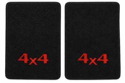 1988-1999 GMC C1500 Ext Cab Cutpile Floor Mats with Embroidered Logo Choices - 2-Piece - product details image 3
