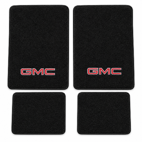 1992-1999 GMC C1500 Suburban Cutpile Floor Mats with Embroidered Logo Choices - 4-Piece - product details image 2