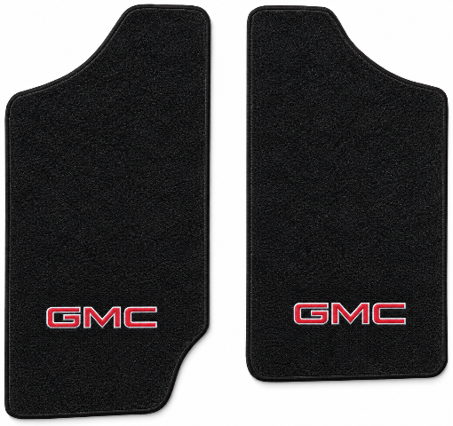 1991-1993 GMC Sonoma Reg Cab Cutpile Floor Mats with Embroidered Logo Choices - 2-Piece - product details image 2