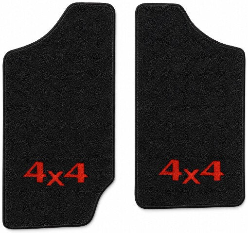 1991-1993 GMC Sonoma Reg Cab Cutpile Floor Mats with Embroidered Logo Choices - 2-Piece - product details image 3