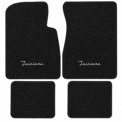 1957-1958 Ford Fairlane 500 2DR Hardtop Loop Floor Mats with Embroidered Logo Choices - 4-Piece - product details image 3