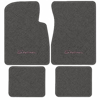1957-1958 Ford Skyliner Loop Floor Mats with Embroidered Logo Choices - 4-Piece - product image