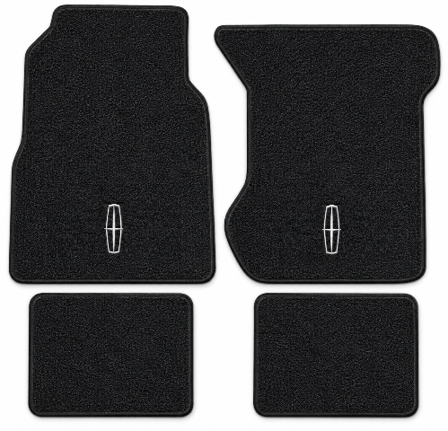 1970-1973 Lincoln Continental Loop Floor Mats with Embroidered Logo Choices - 4-Piece - product details image 2