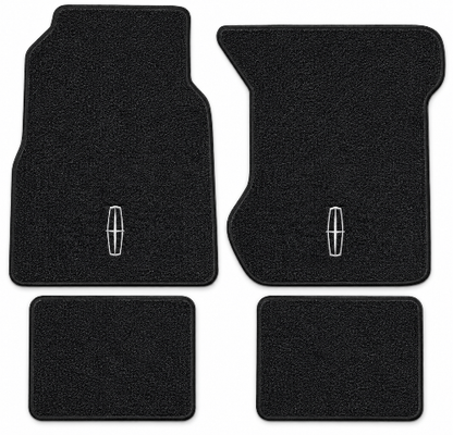 1970-1973 Lincoln Continental Loop Floor Mats with Embroidered Logo Choices - 4-Piece - product details image 2
