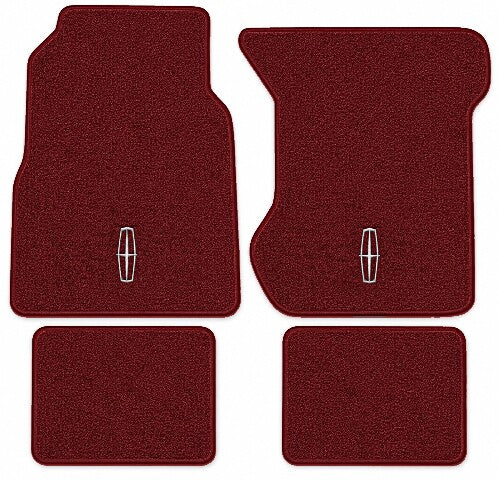 1970-1973 Lincoln Continental Loop Floor Mats with Embroidered Logo Choices - 4-Piece - product image