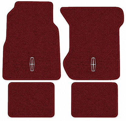 1970-1973 Lincoln Continental Loop Floor Mats with Embroidered Logo Choices - 4-Piece - product image