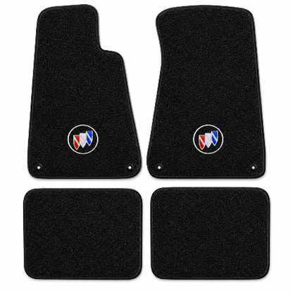 1994-1996 Buick Roadmaster Cutpile Floor Mats with Embroidered Logo Choices with Snaps - 4-Piece - product details image 2