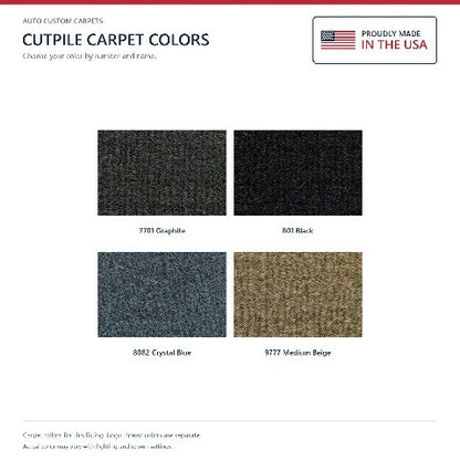 1994-1996 Buick Roadmaster Cutpile Floor Mats with Embroidered Logo Choices with Snaps - 4-Piece - product details image 6