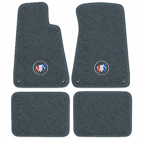 1994-1996 Buick Roadmaster Cutpile Floor Mats with Embroidered Logo Choices with Snaps - 4-Piece - product image