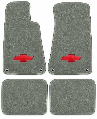 1994-1996 Chevy Caprice Cutpile Floor Mats with Embroidered Logo Choices with Snaps - 4-Piece - product image