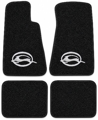 1994-1996 Chevy Impala Cutpile Floor Mats with Embroidered Logo Choices without Snaps - 4-Piece - product details image 3