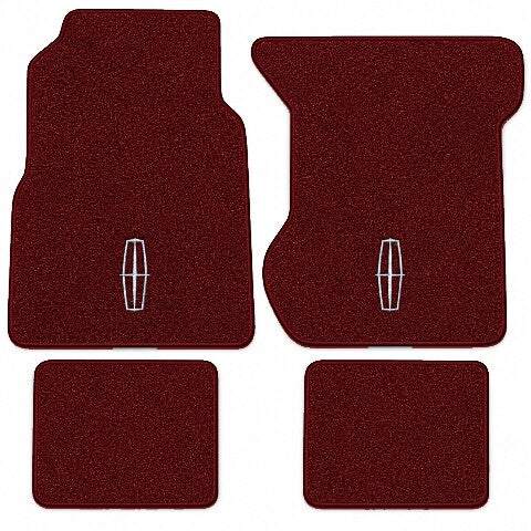 1977-1979 Lincoln Mark V Cutpile Floor Mats with Embroidered Logo Choices - 4-Piece - product image