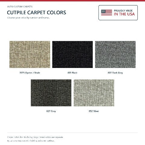 1995-1997 Lincoln Continental Cutpile Floor Mats with Embroidered Logo Choices - 4-Piece - product details image 6