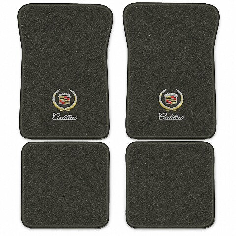 1992-93 Cadillac DeVille 4DR Sedan FWD Cutpile Floor Mats with Embroidered Logo Choices - 4-Piece - product image