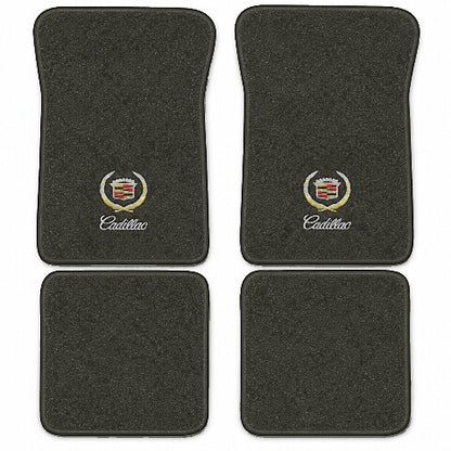 1992-93 Cadillac DeVille 4DR Sedan FWD Cutpile Floor Mats with Embroidered Logo Choices - 4-Piece - product image