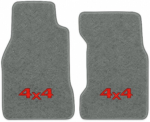 1984 Toyota Reg Cab Cutpile Floor Mats with Embroidered Logo Choices - 2-Piece - product image