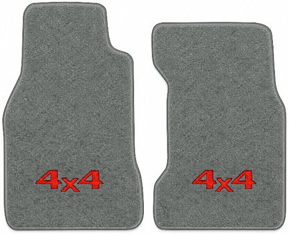 1984 Toyota Reg Cab Cutpile Floor Mats with Embroidered Logo Choices - 2-Piece - product image