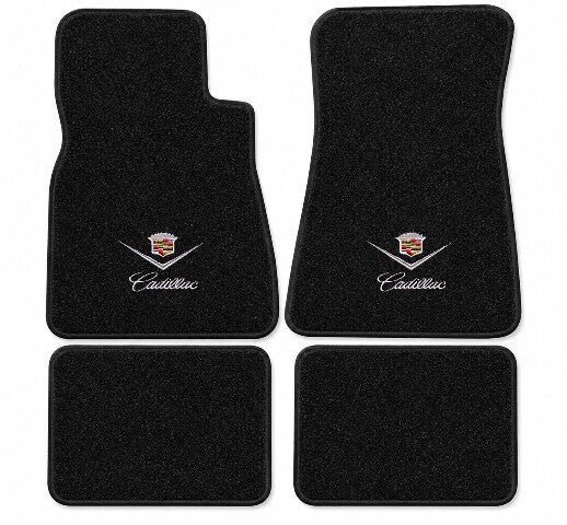 1987-1992 Cadillac Brougham RWD Cutpile Floor Mats with Embroidered Logo Choices - 4-Piece - product details image 3
