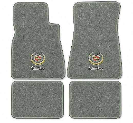 1987-1992 Cadillac Brougham RWD Cutpile Floor Mats with Embroidered Logo Choices - 4-Piece - product image