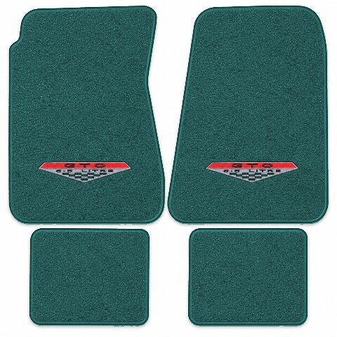 1966-1967 Pontiac GTO Auto Loop Floor Mats with Embroidered Logo Choices - 4-Piece - product image
