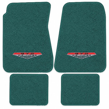 1966-1967 Pontiac GTO Auto Loop Floor Mats with Embroidered Logo Choices - 4-Piece - product image