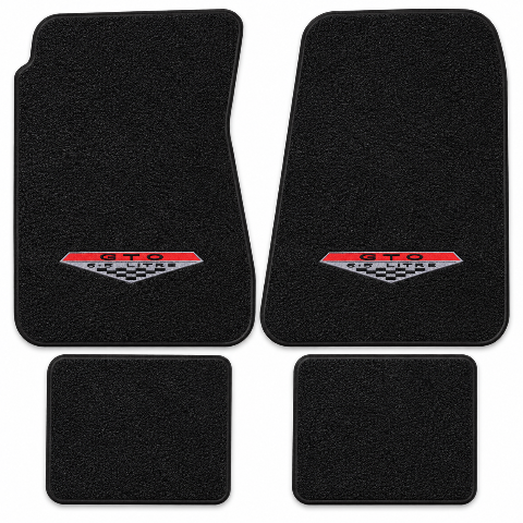1966-1967 Pontiac GTO Auto Loop Floor Mats with Embroidered Logo Choices - 4-Piece - product details image 11