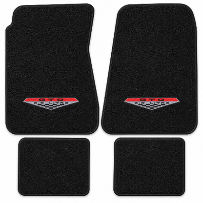 1966-1967 Pontiac GTO Auto Loop Floor Mats with Embroidered Logo Choices - 4-Piece - product details image 11