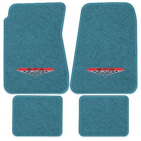 1966-1967 Pontiac GTO Auto Loop Floor Mats with Embroidered Logo Choices - 4-Piece - product details image 10