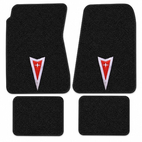 1966-1967 Pontiac GTO 4spd Loop Floor Mats with Embroidered Logo Choices - 4-Piece - product details image 3