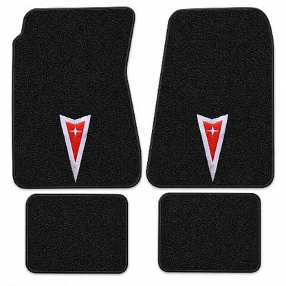 1966-1967 Pontiac GTO 4spd Loop Floor Mats with Embroidered Logo Choices - 4-Piece - product details image 3