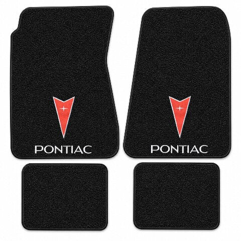 1966-1967 Pontiac GTO 4spd Loop Floor Mats with Embroidered Logo Choices - 4-Piece - product details image 4