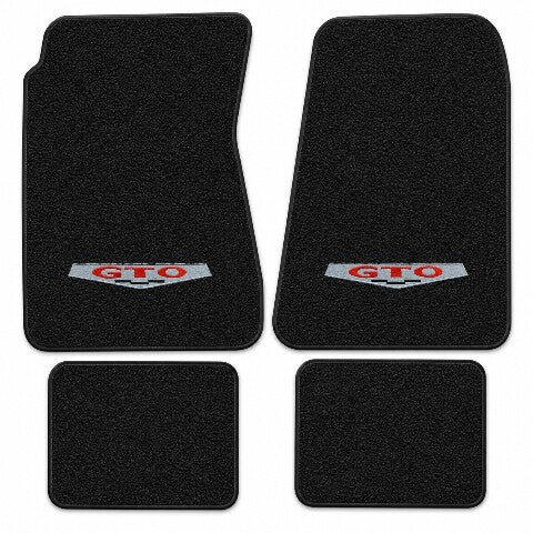 1966-1967 Pontiac GTO 4spd Loop Floor Mats with Embroidered Logo Choices - 4-Piece - product details image 5
