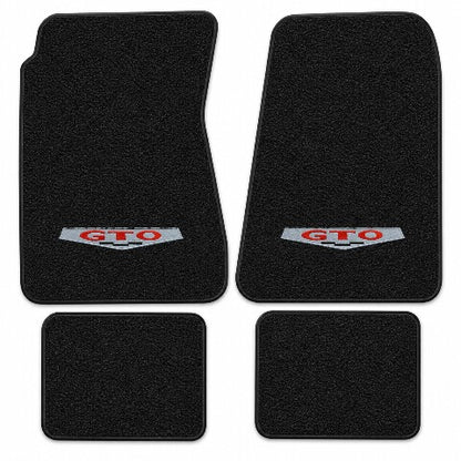 1966-1967 Pontiac GTO 4spd Loop Floor Mats with Embroidered Logo Choices - 4-Piece - product details image 5