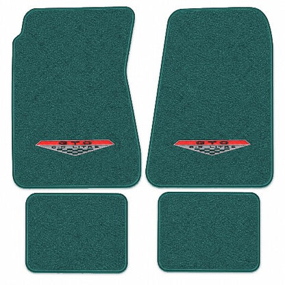 1966-1967 Pontiac GTO 4spd Loop Floor Mats with Embroidered Logo Choices - 4-Piece - product image