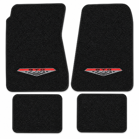 1966-1967 Pontiac GTO 4spd Loop Floor Mats with Embroidered Logo Choices - 4-Piece - product details image 11