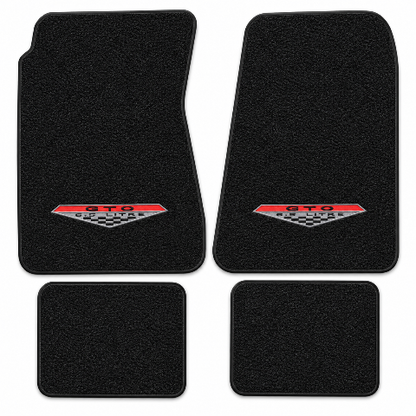 1966-1967 Pontiac GTO 4spd Loop Floor Mats with Embroidered Logo Choices - 4-Piece - product details image 11