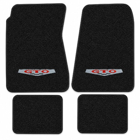 1966-1967 Pontiac GTO 4spd Loop Floor Mats with Embroidered Logo Choices - 4-Piece - product details image 14