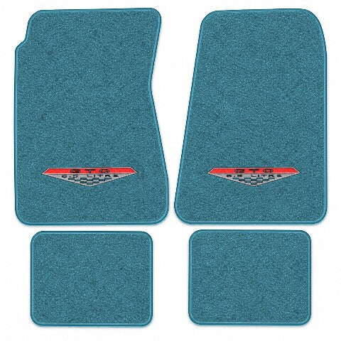 1966-1967 Pontiac GTO 4spd Loop Floor Mats with Embroidered Logo Choices - 4-Piece - product details image 10